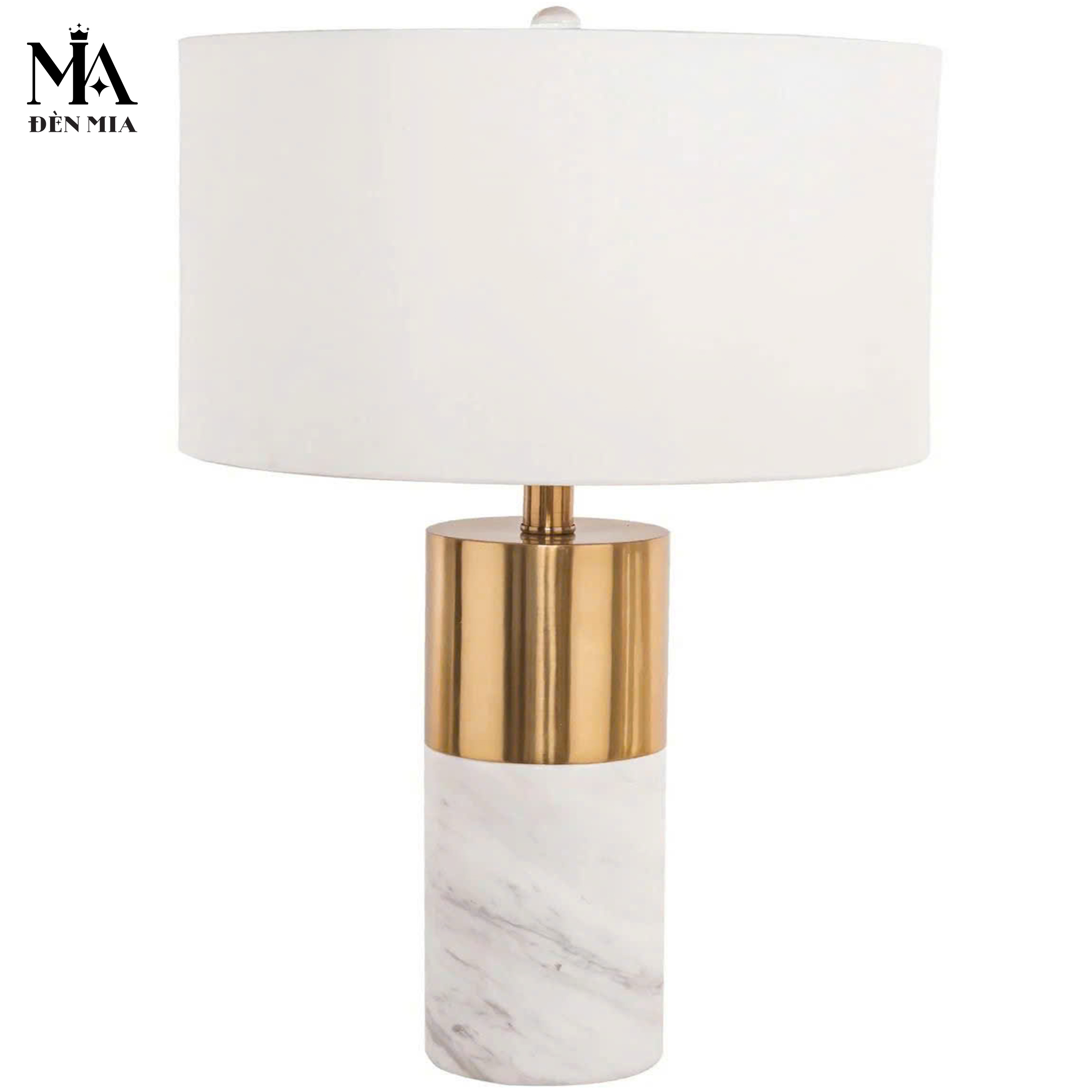 Đèn Bàn Chân Đá Marble